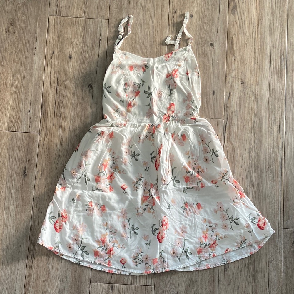 Garage White Floral Sundress